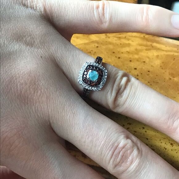 Natural Grandidierite Sterling Silver Ring Size 6 - Picture 3 of 8